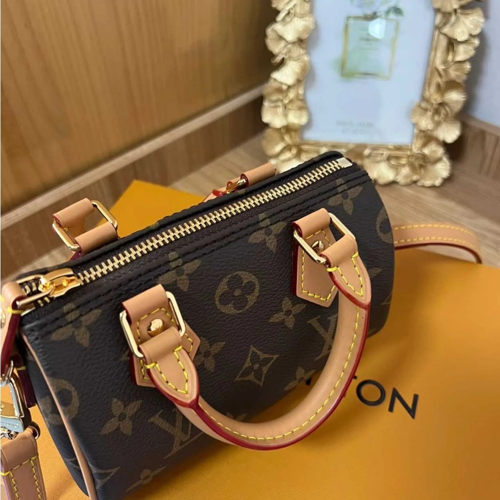 Brown and Tan Designer Handbag